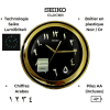 Horloge Murale Seiko Dorée – QXA201GT – Quartz – Occasion